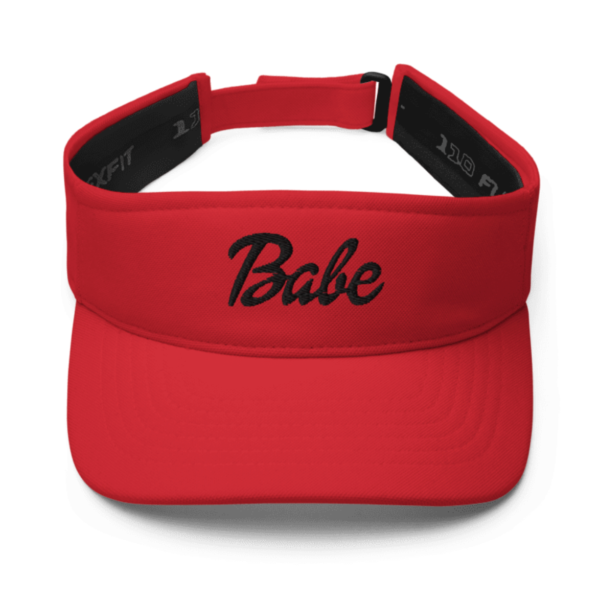 All Activity Babe Sun Visor - Colorful Visor with Black Cursive